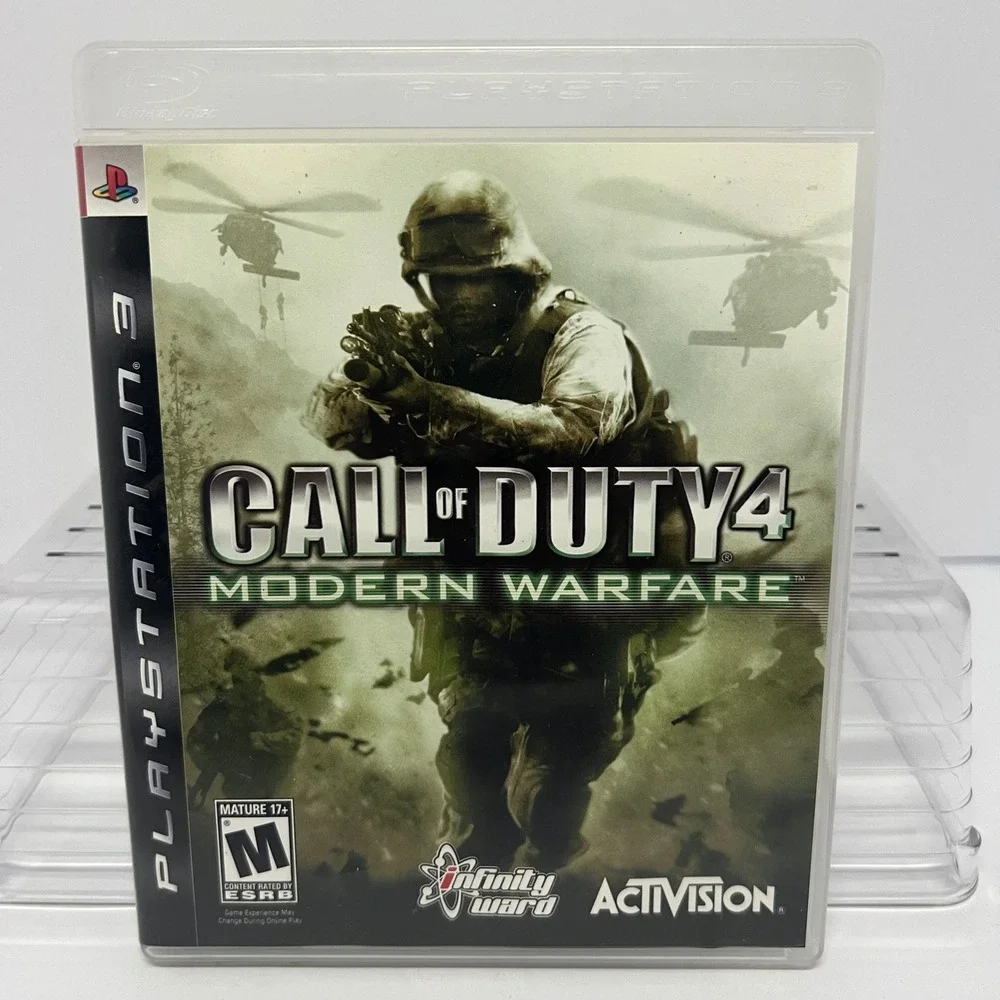 Call of Duty 4 Modern Warfare Sony PlayStation 3 PS3 Game Disc‎ Manual